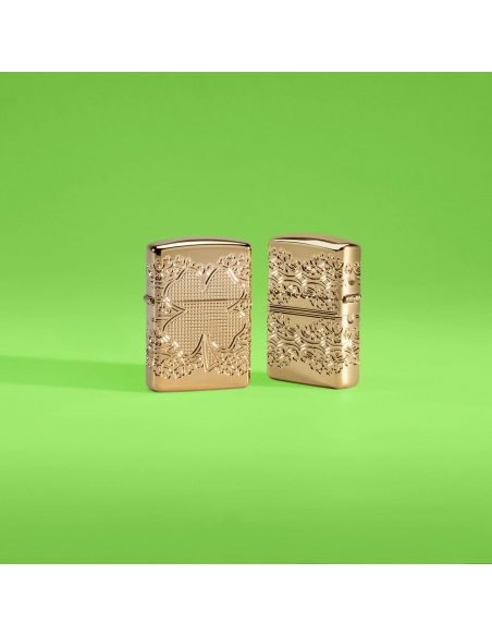 Brichetă Zippo 46301 Lucky Clover Deep Carved Armor