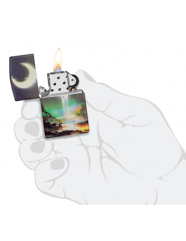 Brichetă Zippo 46259 Moonlit Landscape Glow in the Dark