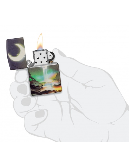 Brichetă Zippo 46259 Moonlit Landscape Glow in the Dark