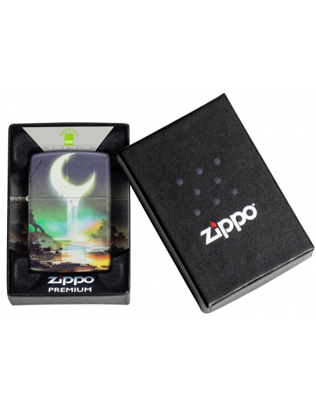Brichetă Zippo 46259 Moonlit Landscape Glow in the Dark