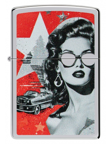 Brichetă Zippo 46239 Retro Car and Glamorous Woman
