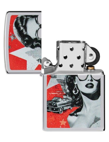 Brichetă Zippo 46239 Retro Car and Glamorous Woman