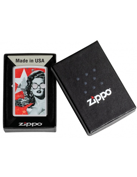Brichetă Zippo 46239 Retro Car and Glamorous Woman