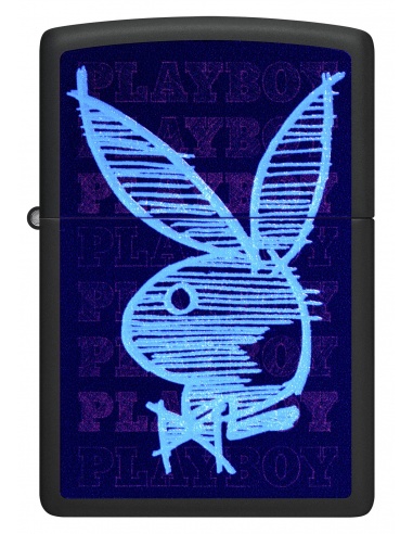 Brichetă Zippo 46272 Playboy Bunny Logo Black Light