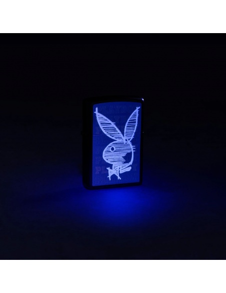 Brichetă Zippo 46272 Playboy Bunny Logo Black Light
