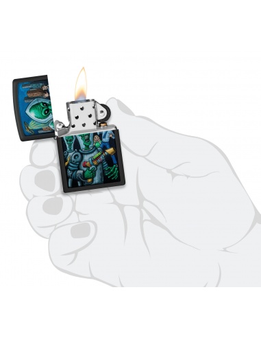 Brichetă Zippo 46250 2-Sided Alien Attack