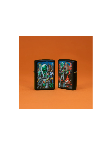 Brichetă Zippo 46250 2-Sided Alien Attack