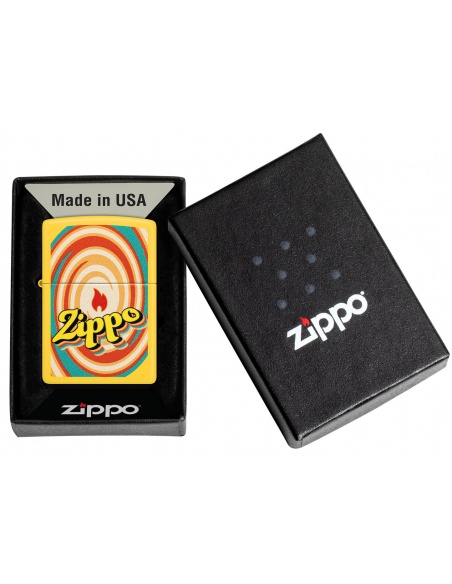 Brichetă Zippo 46570 Hypnotic Spiral and Logo