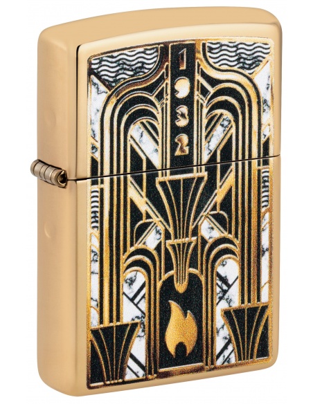 Brichetă Zippo 46585 Art Deco Flame Logo