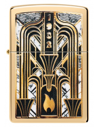 Brichetă Zippo 46585 Art Deco Flame Logo