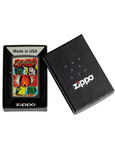Brichetă Zippo 46229 Comic Book Zombies and Logo