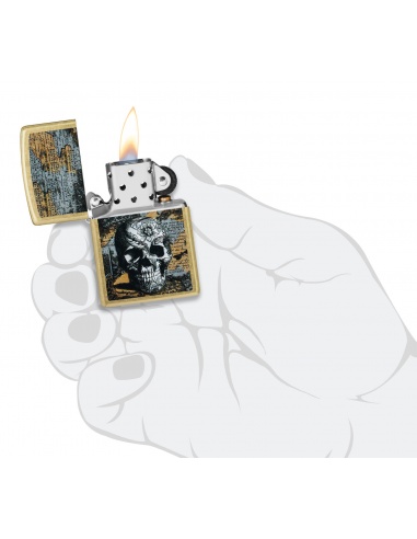 Brichetă Zippo 46577 Floral Skull