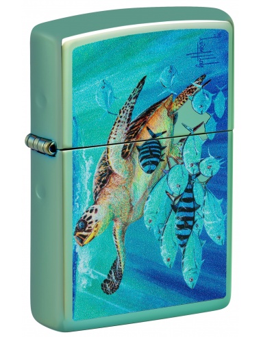 Brichetă Zippo 46589 Guy Harvey Sea Turtle and Fish