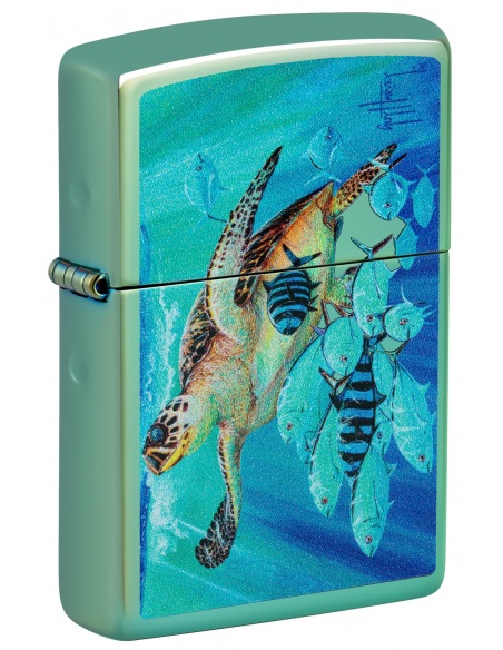 Brichetă Zippo 46589 Guy Harvey Sea Turtle and Fish