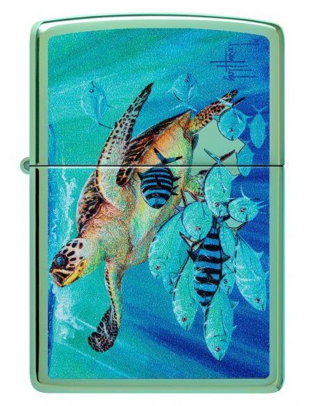 Brichetă Zippo 46589 Guy Harvey Sea Turtle and Fish