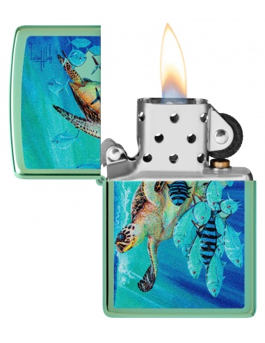 Brichetă Zippo 46589 Guy Harvey Sea Turtle and Fish