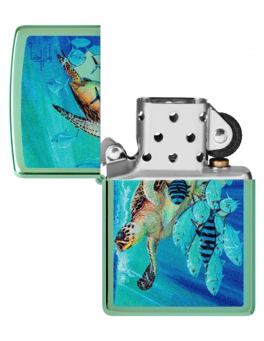 Brichetă Zippo 46589 Guy Harvey Sea Turtle and Fish