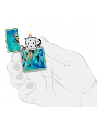 Brichetă Zippo 46589 Guy Harvey Sea Turtle and Fish