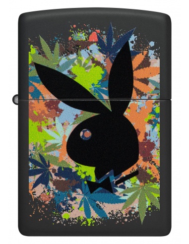Brichetă Zippo 46222 Playboy Bunny Logo and Cannabis Leaf