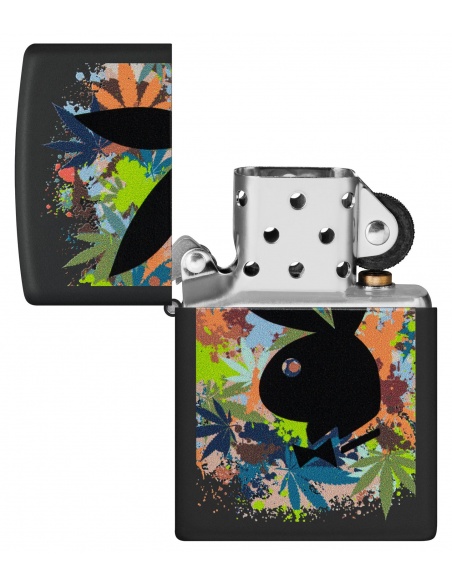 Brichetă Zippo 46222 Playboy Bunny Logo and Cannabis Leaf