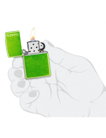 Brichetă Zippo 24513ZL Lurid Green with Zippo Logo