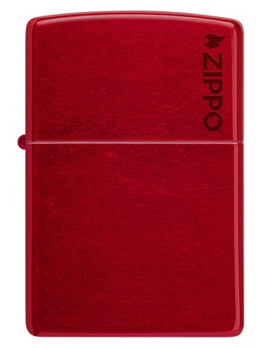 Brichetă Zippo 21063ZL Candy Apple Red with Zippo Logo