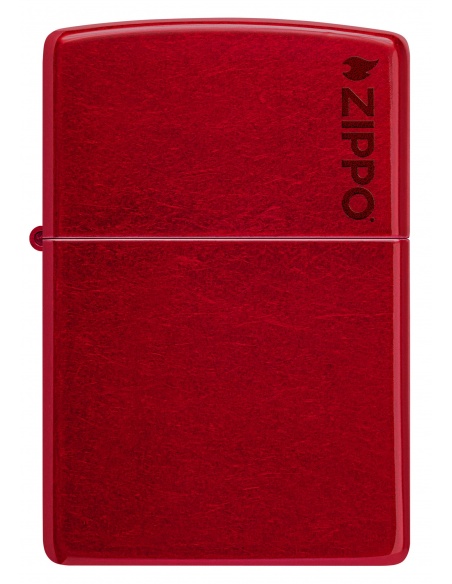 Brichetă Zippo 21063ZL Candy Apple Red with Zippo Logo