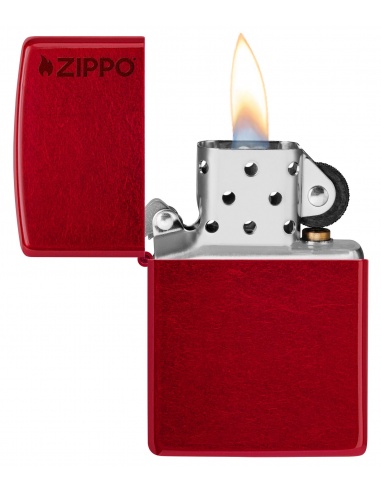 Brichetă Zippo 21063ZL Candy Apple Red with Zippo Logo