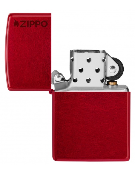 Brichetă Zippo 21063ZL Candy Apple Red with Zippo Logo