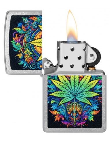 Brichetă Zippo 46575 Vibrant Colors Cannabis Leaf