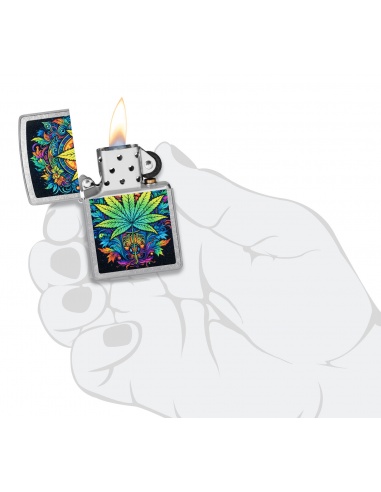 Brichetă Zippo 46575 Vibrant Colors Cannabis Leaf