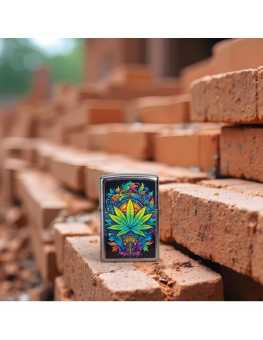 Brichetă Zippo 46575 Vibrant Colors Cannabis Leaf