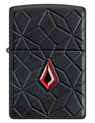 Brichetă Zippo 46756 Deep Carve Armor with Red Crystal