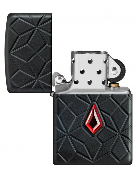 Brichetă Zippo 46756 Deep Carve Armor with Red Crystal