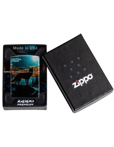 Brichetă Zippo 46252 Wolf and Moon
