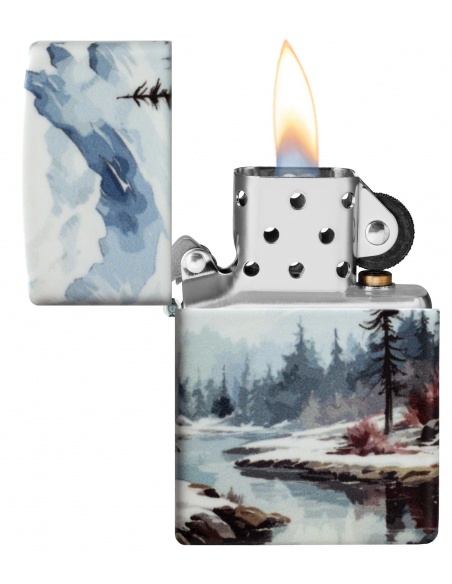 Brichetă Zippo 46702 Frozen Valley Outdoor Scene