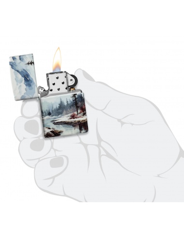 Brichetă Zippo 46702 Frozen Valley Outdoor Scene