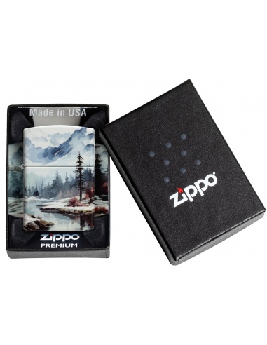 Brichetă Zippo 46702 Frozen Valley Outdoor Scene