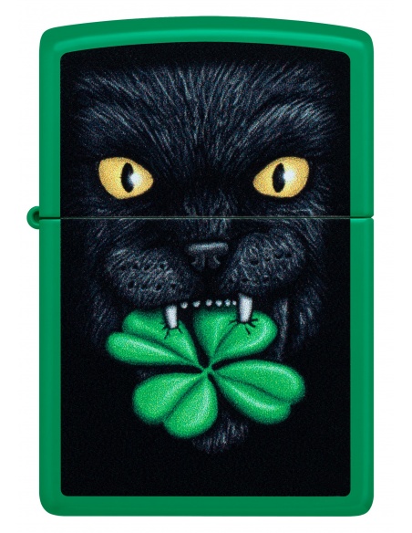 Brichetă Zippo 46721 Feline Lucky Four-leaf Clover