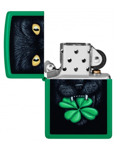 Brichetă Zippo 46721 Feline Lucky Four-leaf Clover