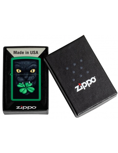Brichetă Zippo 46721 Feline Lucky Four-leaf Clover