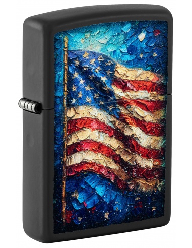 Brichetă Zippo 46718 Painted American Flag