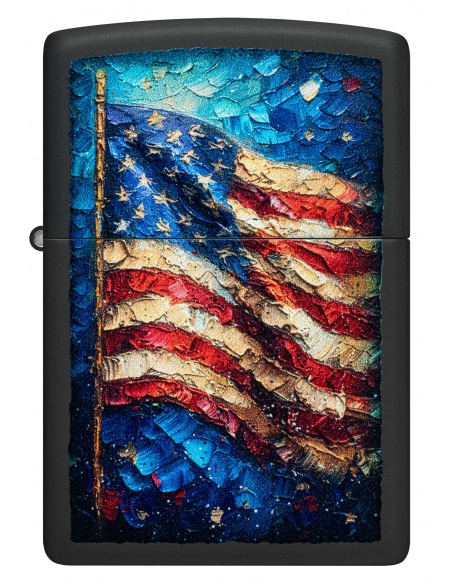 Brichetă Zippo 46718 Painted American Flag