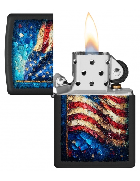 Brichetă Zippo 46718 Painted American Flag